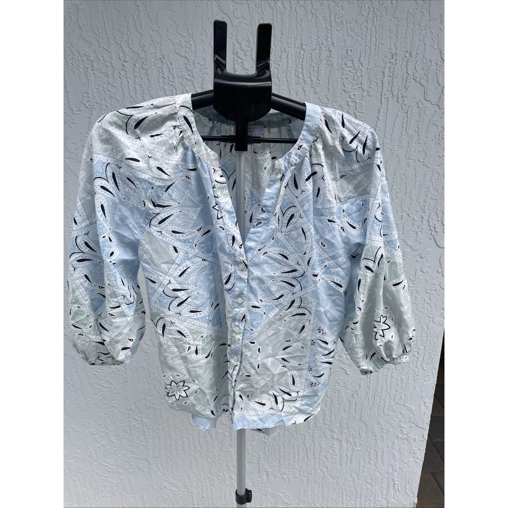 Ann Taylor Weekend Pastel Blouse Size S